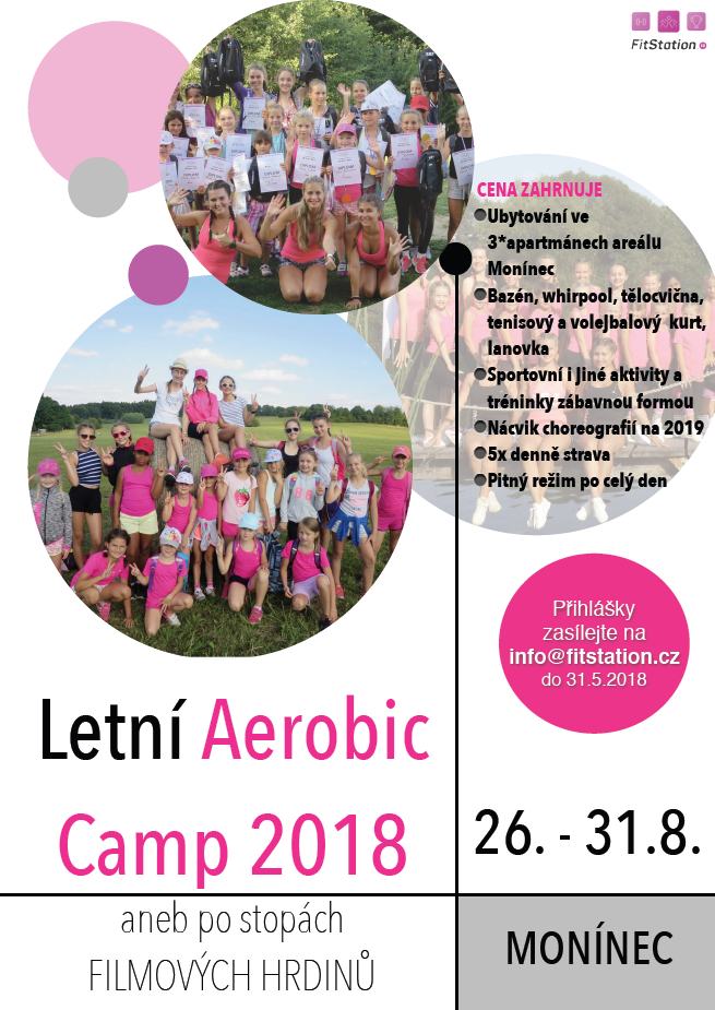 Letní aerobic camp 2018 aneb Po stopách filmových hrdinů